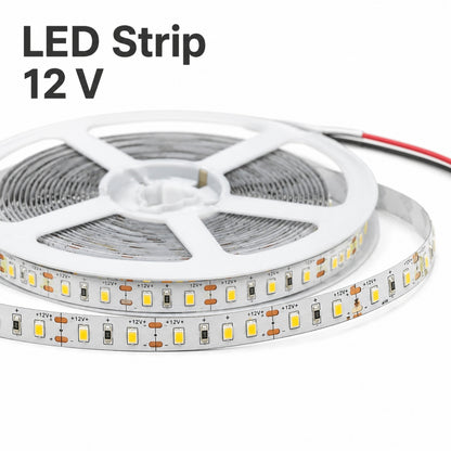 STODE® 12V DC LED Strip Light – 5 Meter 2835 SMD High Brightness, 240 LEDs/M Flexible & Cuttable LED Tape for Home, Kitchen & Decoration (Warm White)(Adapter Not Included)