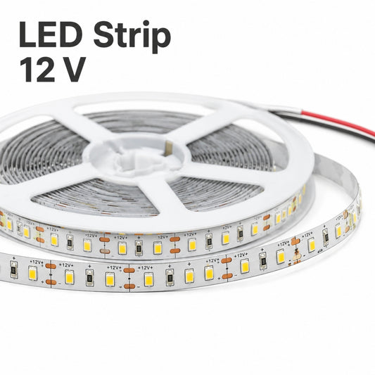 STODE® 12V DC LED Strip Light – 5 Meter 2835 SMD High Brightness, 240 LEDs/M Flexible & Cuttable LED Tape for Home, Kitchen & Decoration (Warm White)(Adapter Not Included)