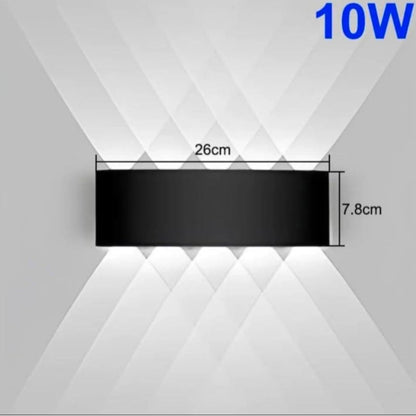 STODE® Aluminum LED Wall Lights for Outdoor/Indoor Use - IP65 Waterproof - Warm White (Pack of 1)