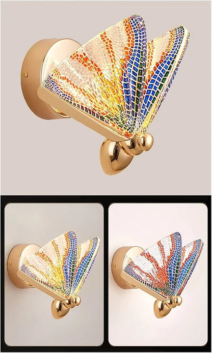STODE® Butterfly Gold Wall Lamps - Nordic Modern Minimalist Luxury LED ...