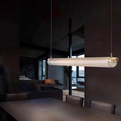 STODE® 36W Sleek Acrylic Tube LED Pendant Light | 1350mm Linear Hanging Lamp with 3-in-1 Color Modes (Warm, Cool & Natural White)
