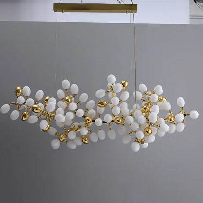 STODE® Modern Luxury Crystal Chandelier – Hanging Grapes Design - 3 Color Changing Ceiling Light