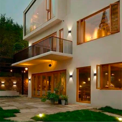 STODE® Aluminum LED Wall Lights for Outdoor/Indoor Use - IP65 Waterproof - Warm White (Pack of 1)