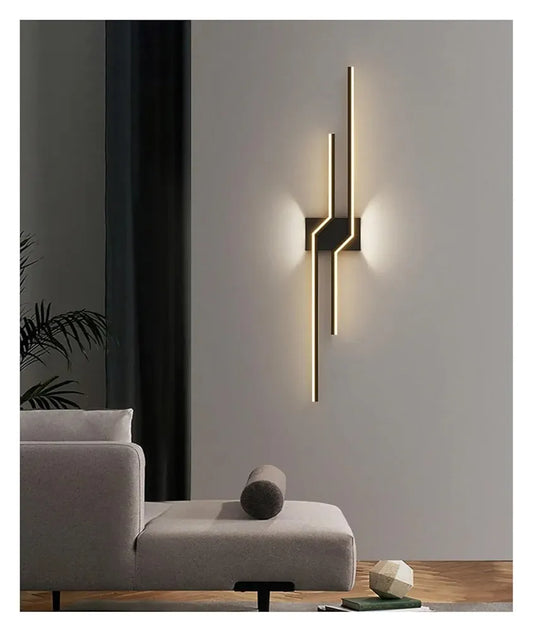 STODE® 600mm Minimalist LED Wall Lamp – Three Color Changing - Modern Strip Light for Living Room TV Background, Bedroom, Bedside & Aisle Decoration (Pack of 1)