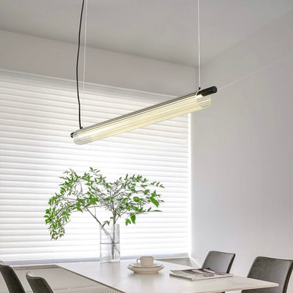 STODE® 36W Sleek Acrylic Tube LED Pendant Light | 1350mm Linear Hanging Lamp with 3-in-1 Color Modes (Warm, Cool & Natural White)