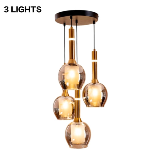 STODE® Elegant 3-Light Pendant Lamp - Stylish E27 Ceiling Light for Living Room & Bedroom