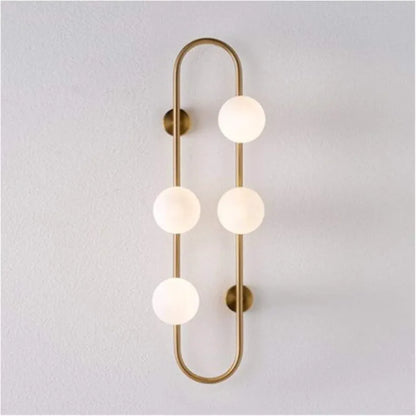 STODE® Nordic Creative LED Wall Lamp – Gold Finish with Natural White Light | Stylish Bedside & Living Room Wall Light