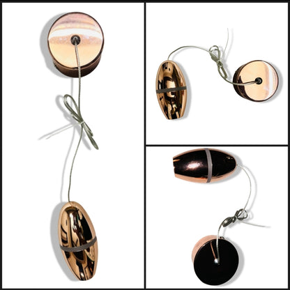 STODE® LED Pendant Ceiling Light 4+3W | Rose Gold Hanging Lamp with Warm White 3000K Light for Modern Home Décor (Pack of 1)