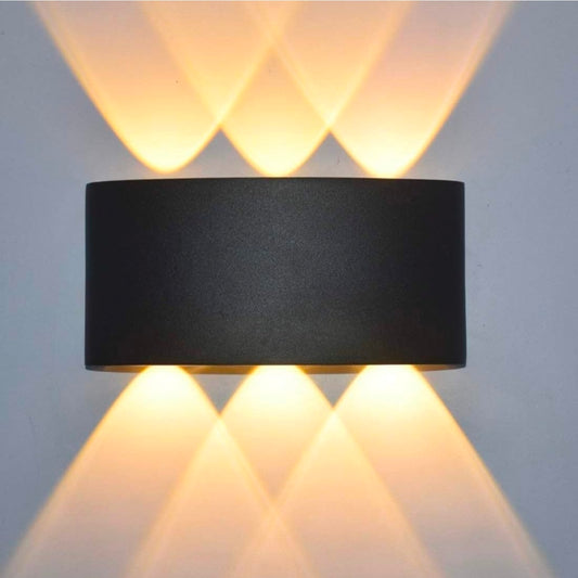 STODE® Aluminum LED Wall Lights for Outdoor/Indoor Use - IP65 Waterproof - Warm White (Pack of 1)