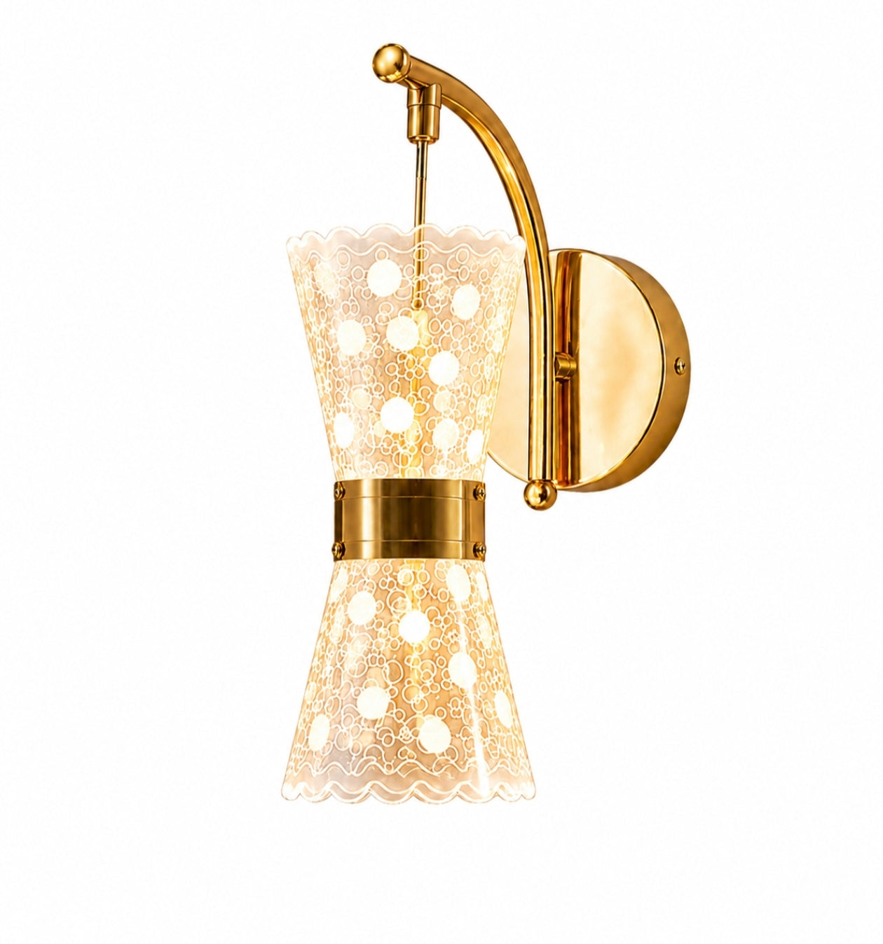 STODE® Gold 10W LED Pendant Wall Lamp – Modern Up & Down with 3 Color Changing Light for Dining Room & Home Décor (Pack of 1)