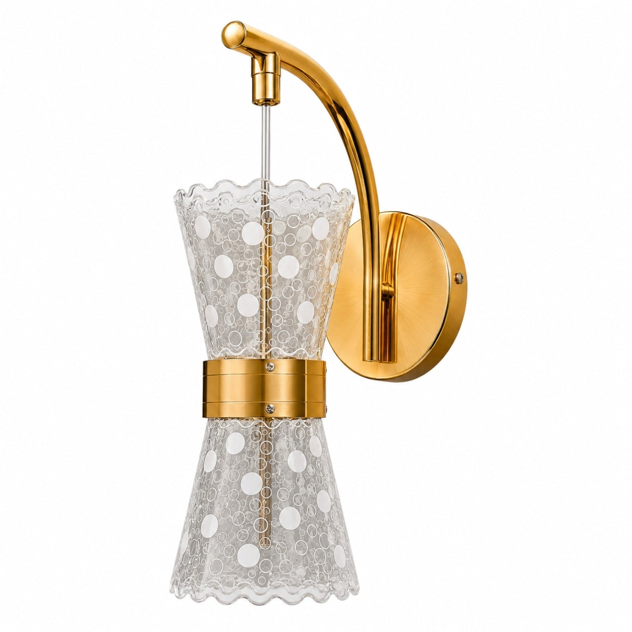 STODE® Gold 10W LED Pendant Wall Lamp – Modern Up & Down with 3 Color Changing Light for Dining Room & Home Décor (Pack of 1)