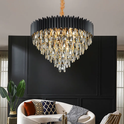STODE® Round Luxury K9 Crystal Chandelier - Modern Nordic Pendant Light