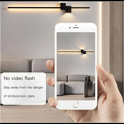 STODE® Modern Black LED Wall Light 600mm - Long Indoor Wall Light Fixture for Living Room, Bedroom & Hallway (Pack of 1)